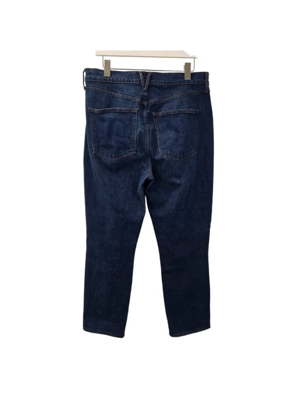 Veronica Beard Alenah Slim Straight High Rise Crop Jeans in Rodeo Wash Size 31